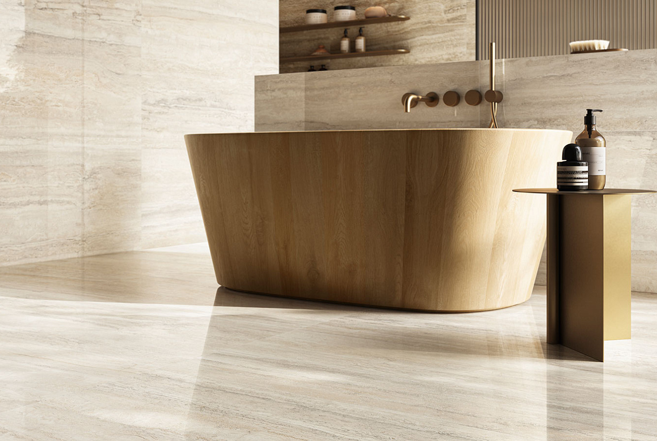 INVICTUS  / IVORY KRYSTAL / BEIGE RIGATO