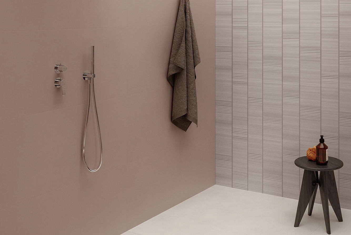 WALL: BOOST COLOR LINEN / MAUVE / SHADE DECOR DOVE / FLOOR: BOOST BALANCE MOON